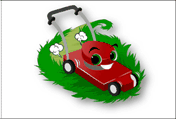 Mow The Lawn (white background) printable gift card